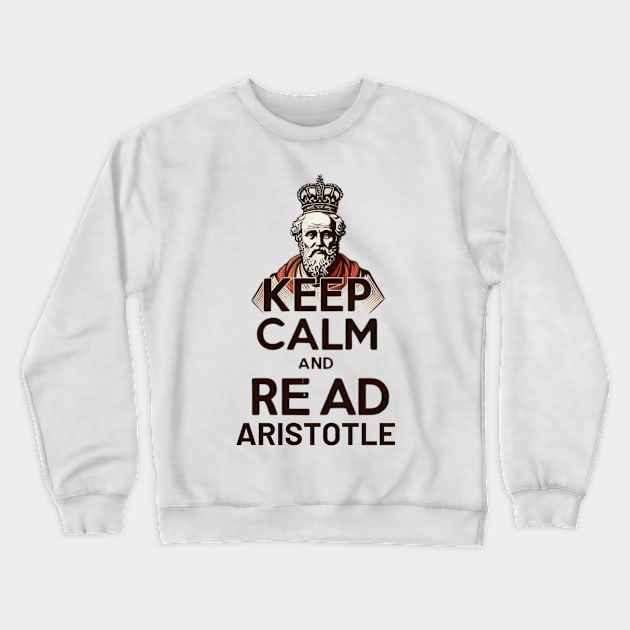 Aristotle quote for stoics lovers Crewneck Sweatshirt by CachoGlorious